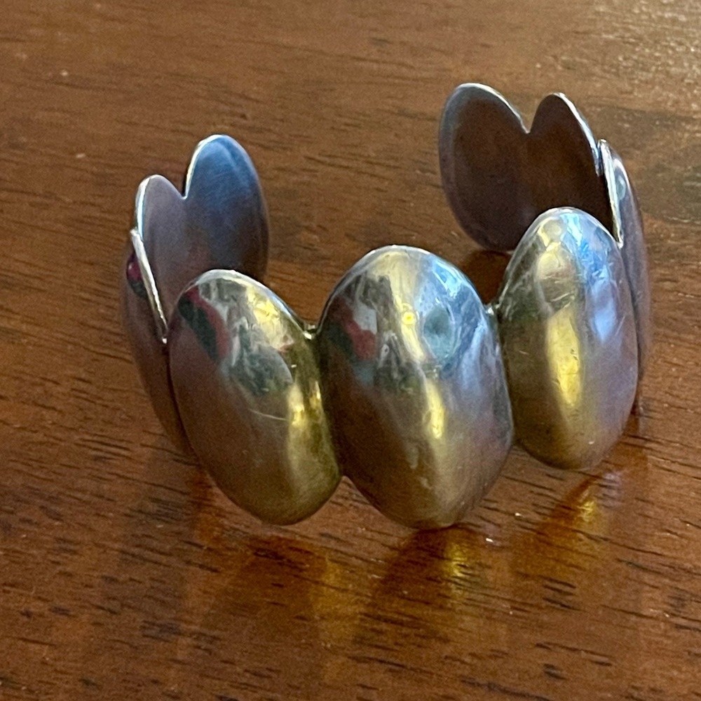 Vintage Mexican 950 silver cuff